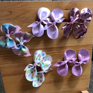 Handmade bows faux leather